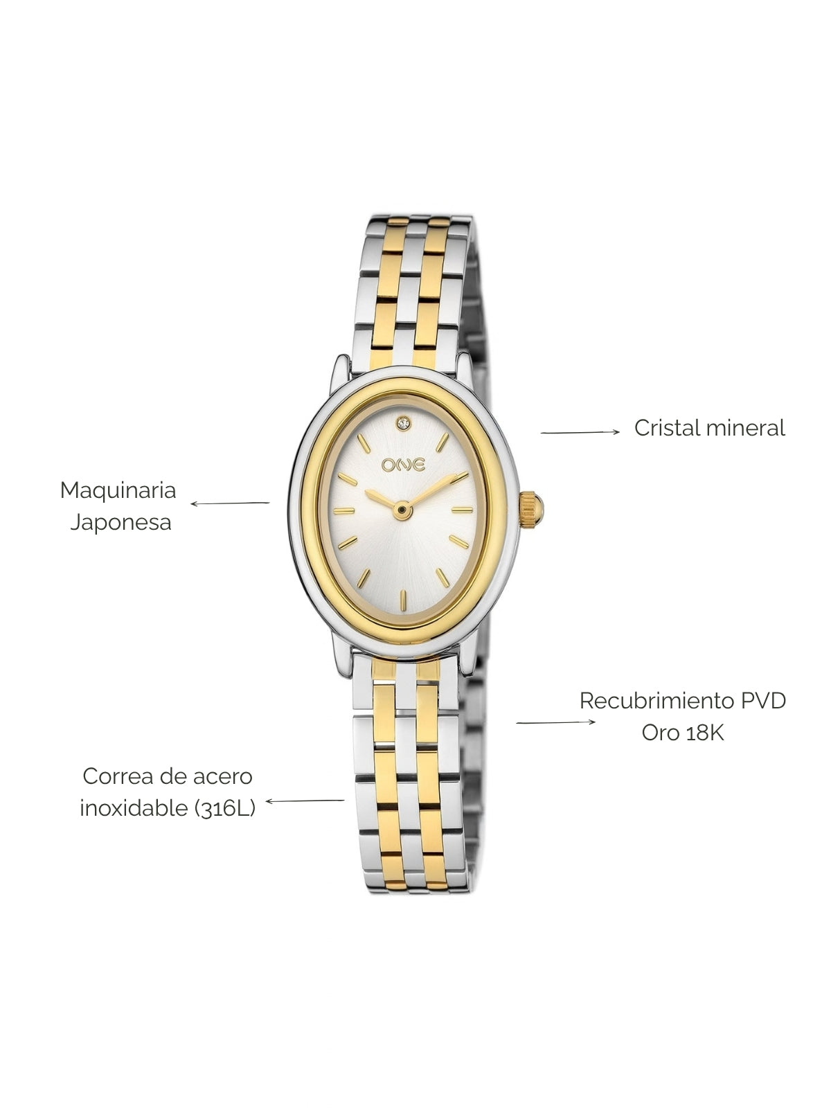 Reloj Flirt Gold & Silver