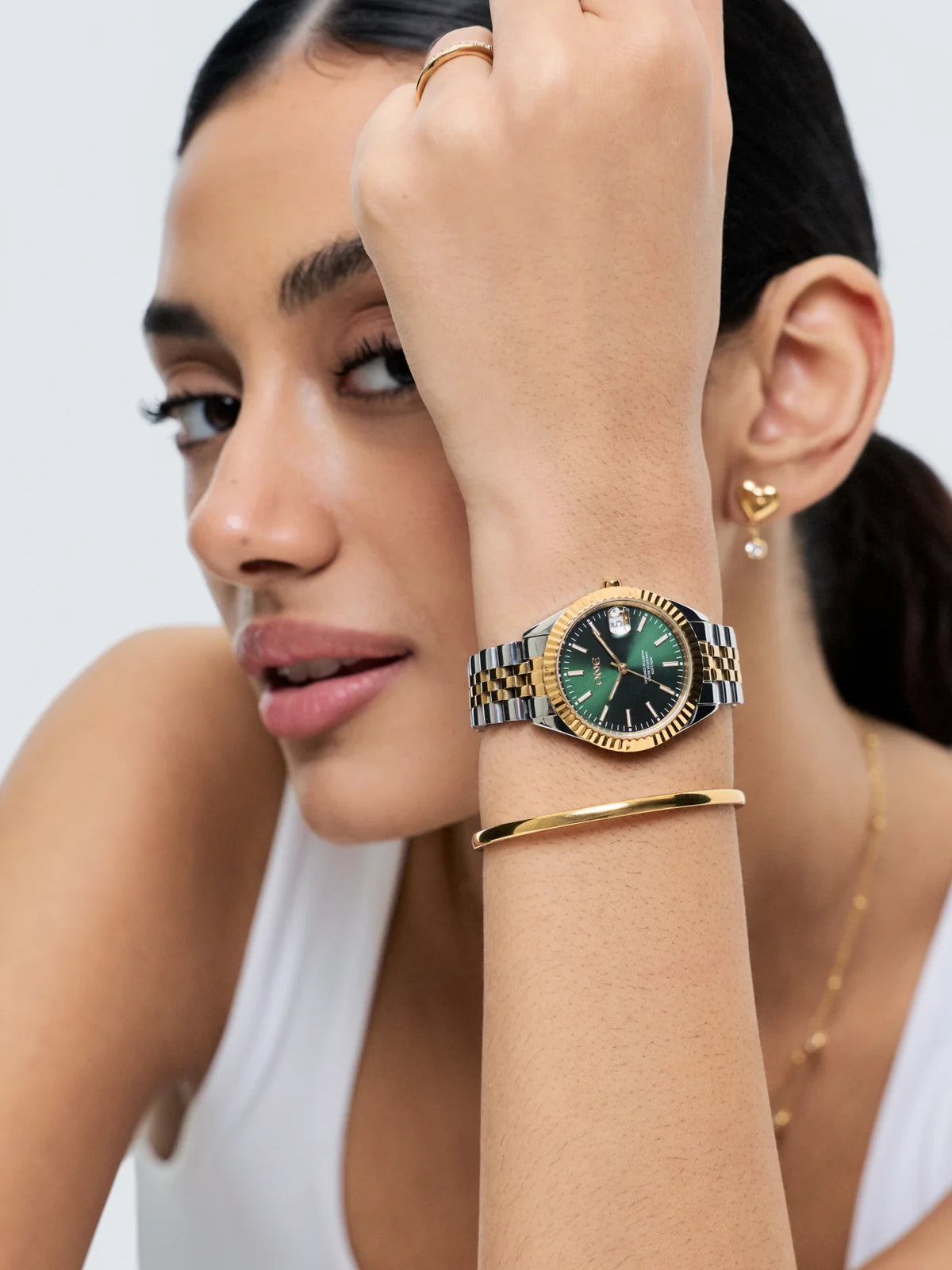 Reloj Celebrity Green Bicolor