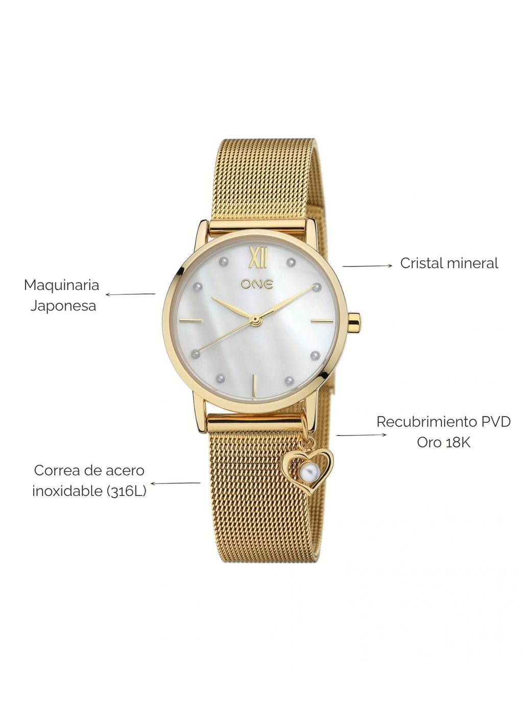 Reloj Truly Charm Gold