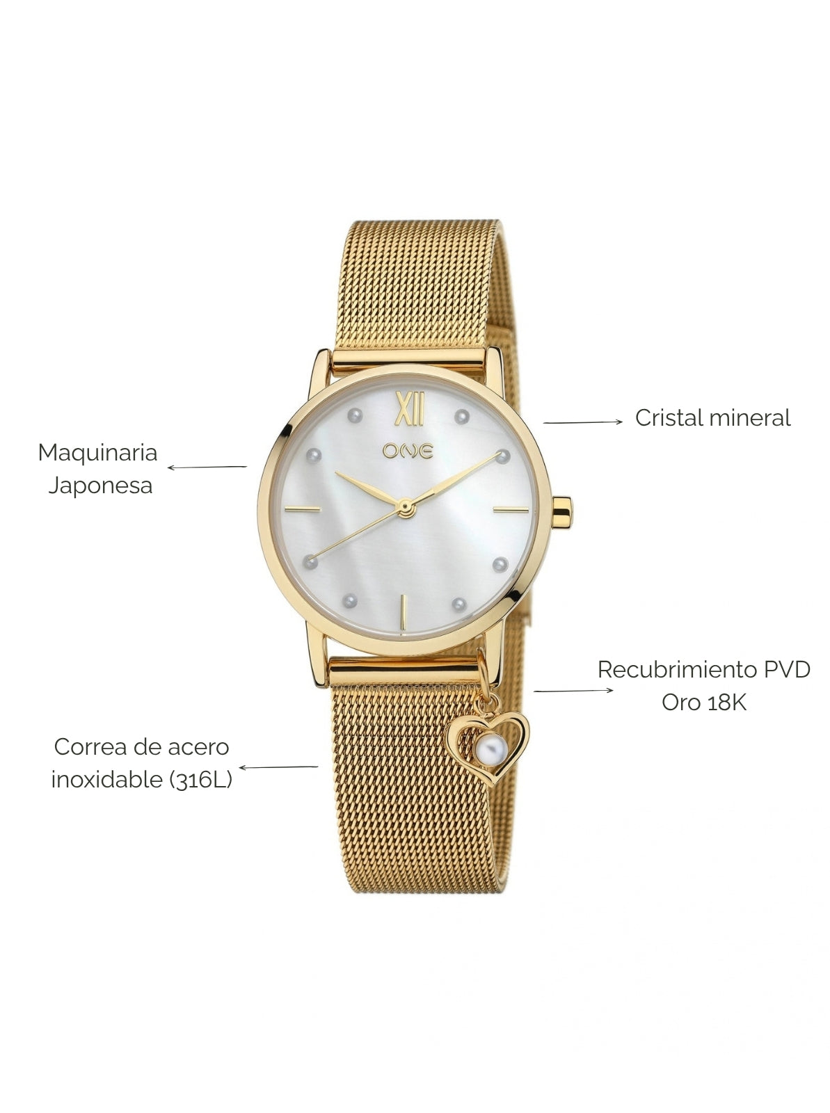 Reloj Truly Charm Gold