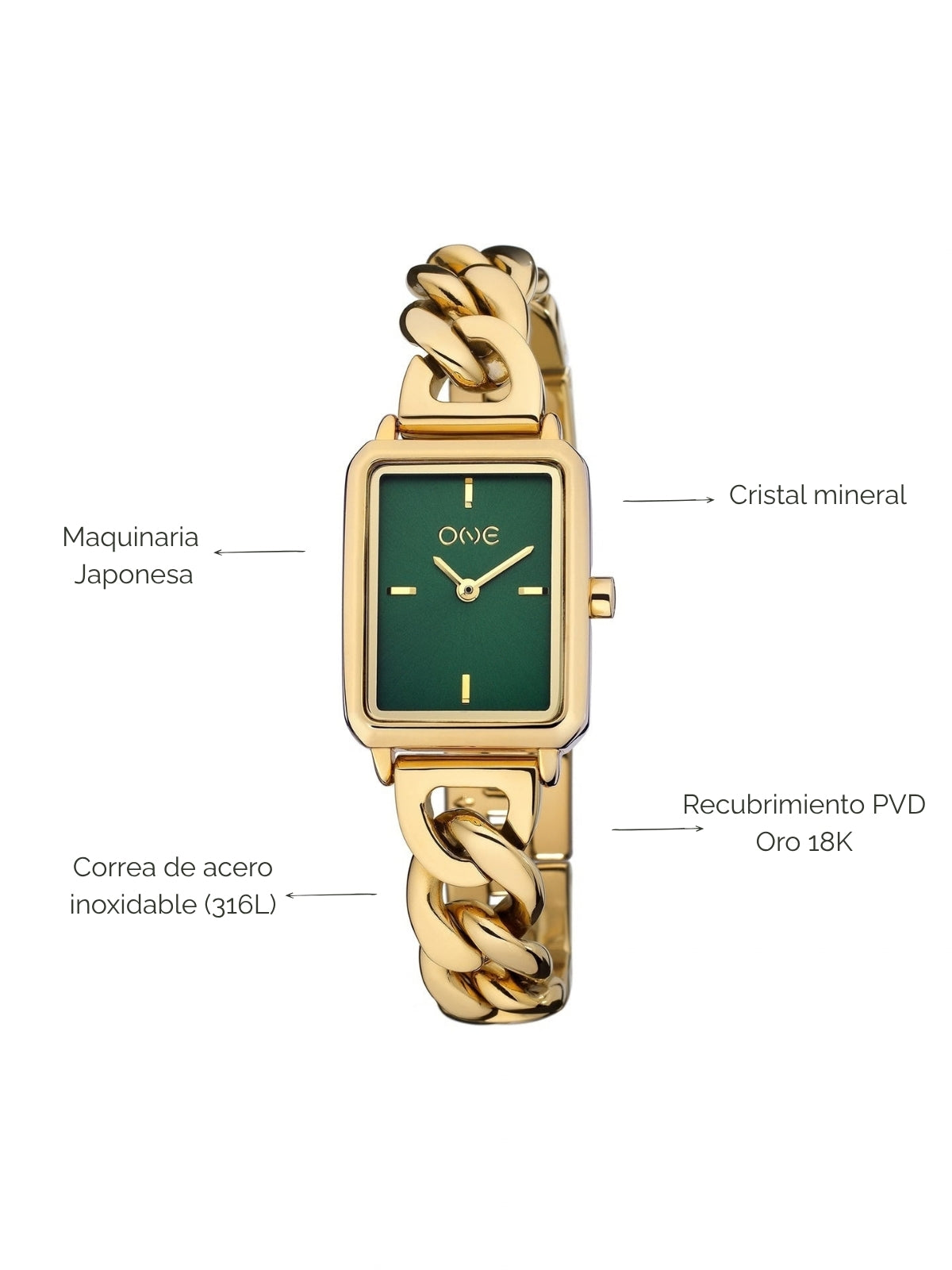 Reloj Mini Dare Gold Green