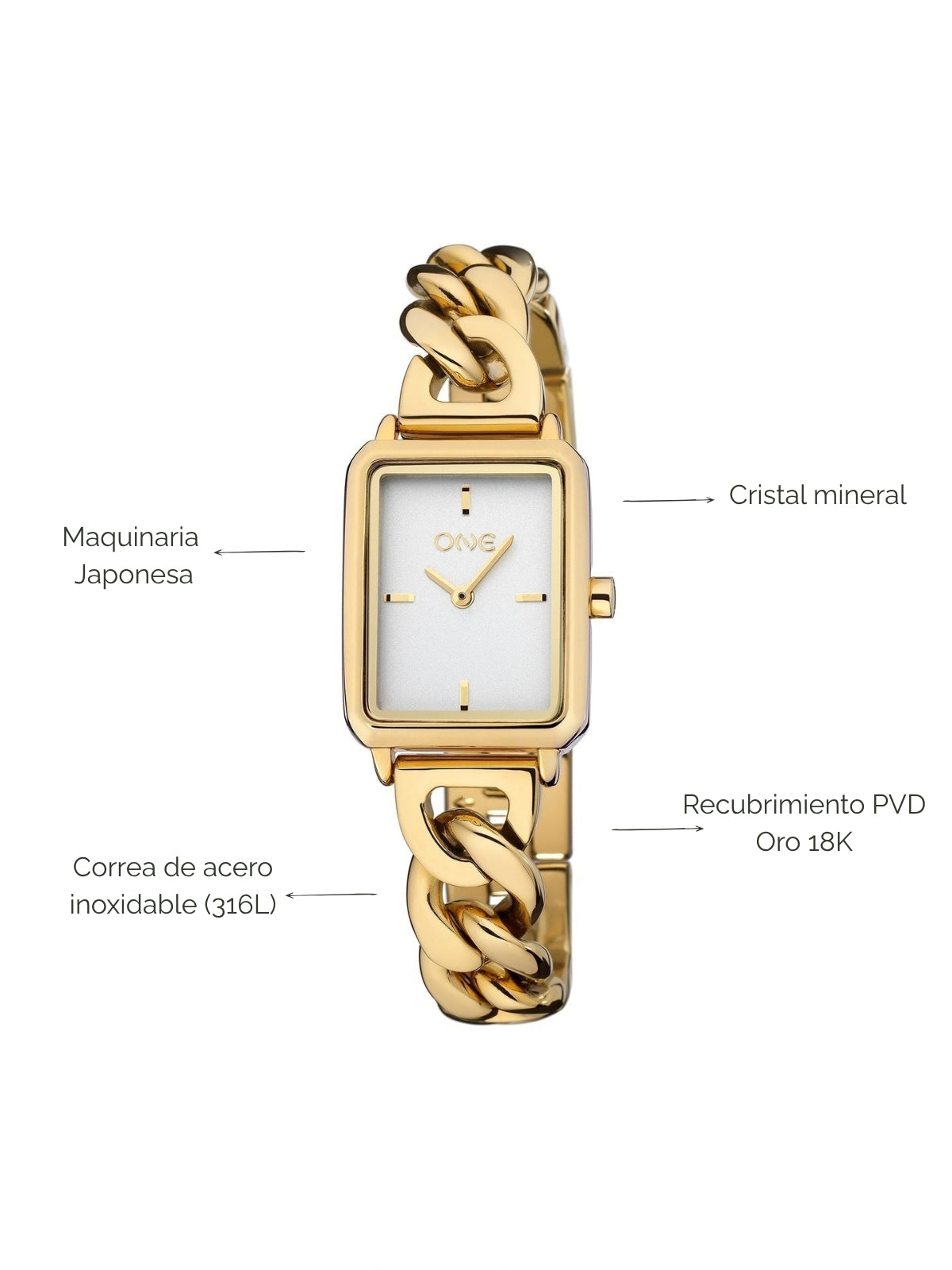Reloj Mini Dare Gold White