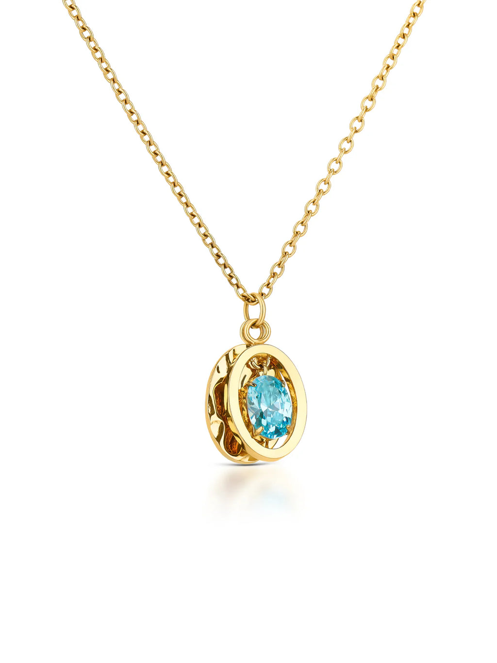 Set Collar y Aros Birthstone Diciembre - Felicidad