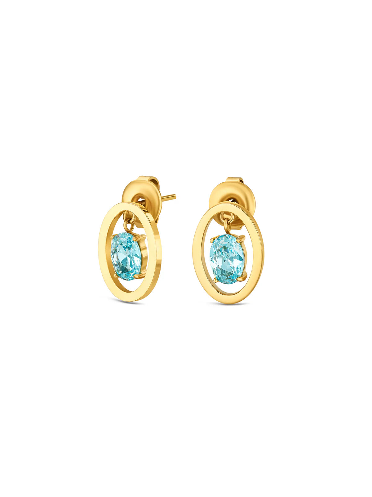 Set Collar y Aros Birthstone Diciembre - Felicidad