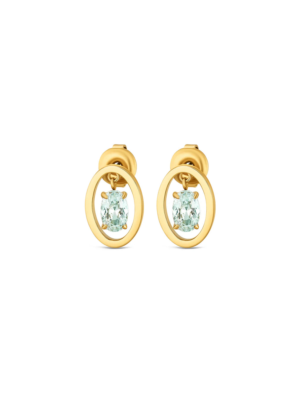Set Collar y Aros Birthstone Marzo - Serenidad