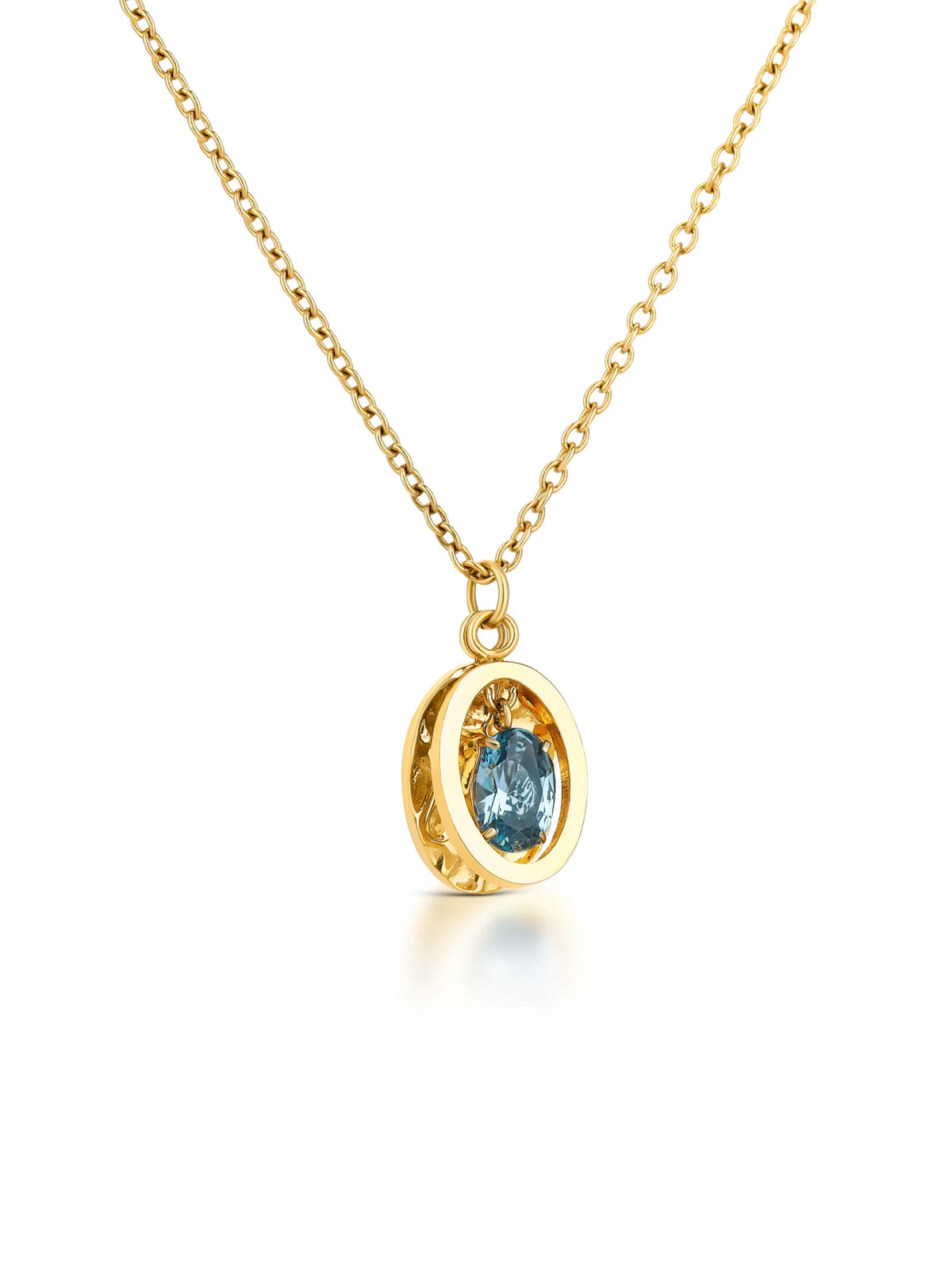 Set Collar y Aros Birthstone Septiembre - Prosperidad