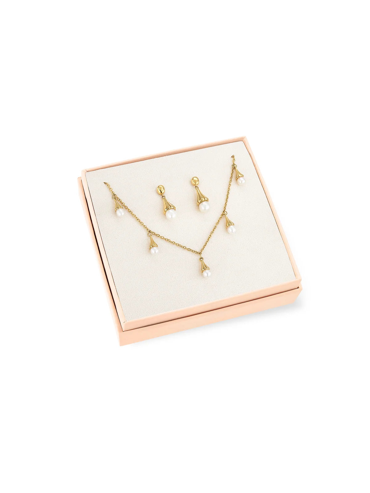 Set Collar y Aros Sea Pearl
