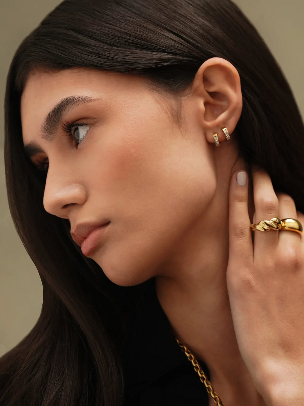 Set de Aros Shimmer Gold